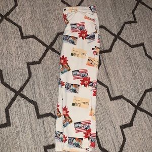 Vintage Tommy Hilfiger Postcard Printed Capri Pant